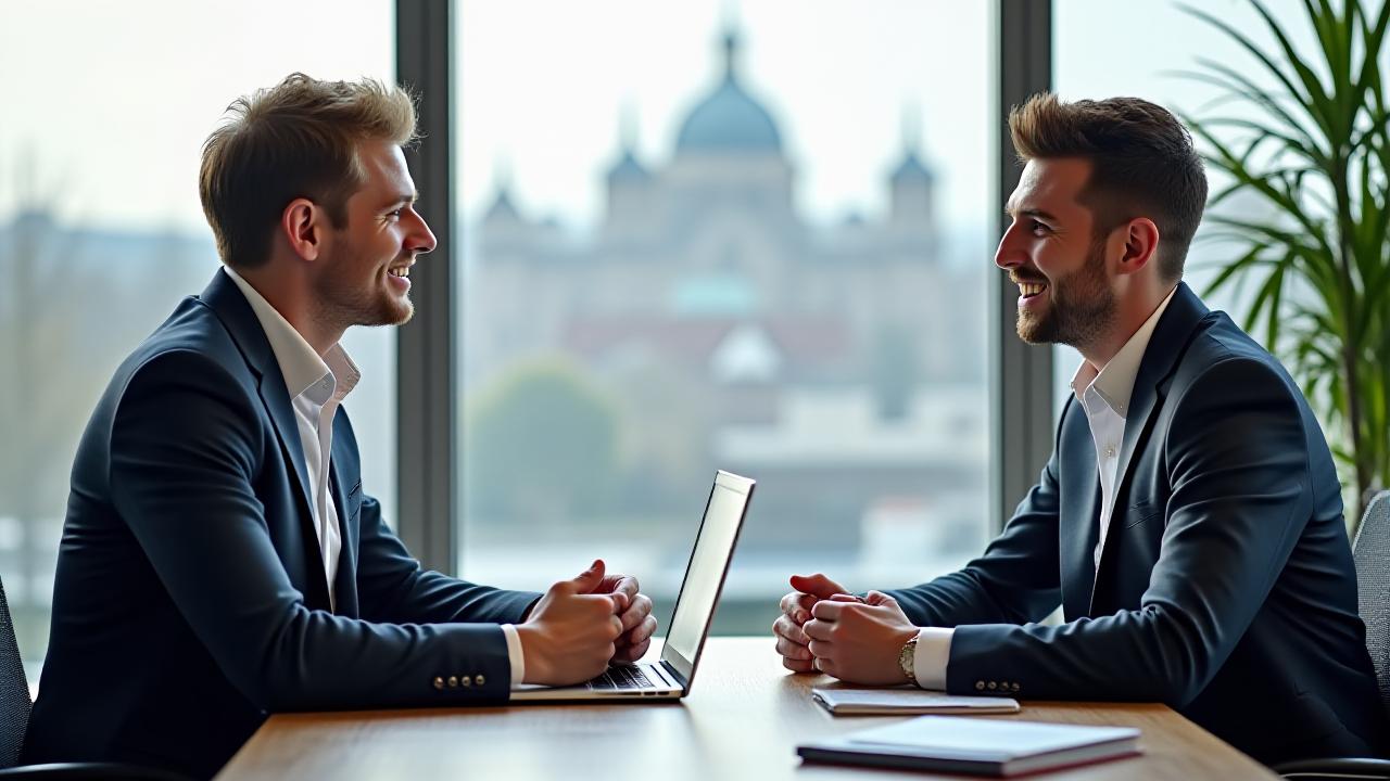 Professional consultation meeting at Glacial Guard Finance Dublin office